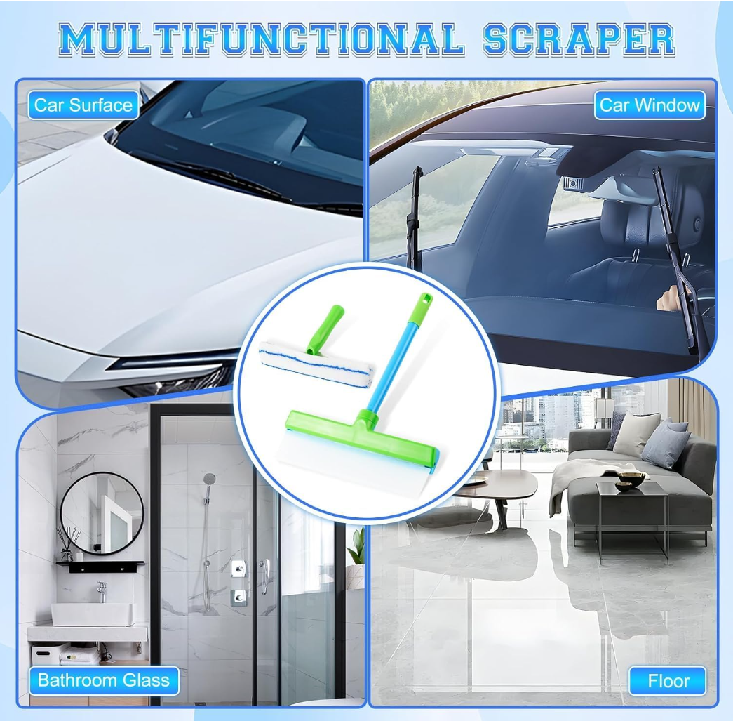 🧼Say goodbye to a blurry world and embrace a clear life! Introducing this magical squeegee that makes windows "invisible" instantly. Your bright life starts now!
