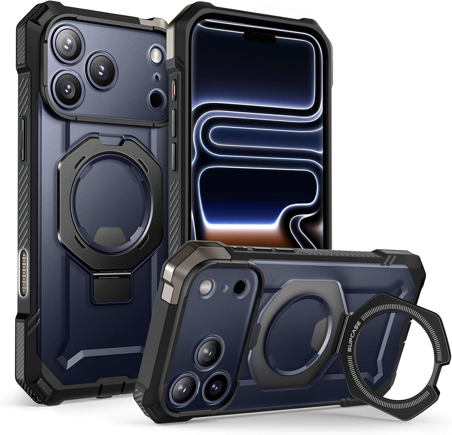 SUPCASE for iPhone 17 Pro Max Case with Kickstand (Unicorn Beetle Grip), [Camera Control Cover] [Compatible with MagSafe] [Military-Grade Drop Protection] Heavy Duty Magnetic Phone Case, Black
