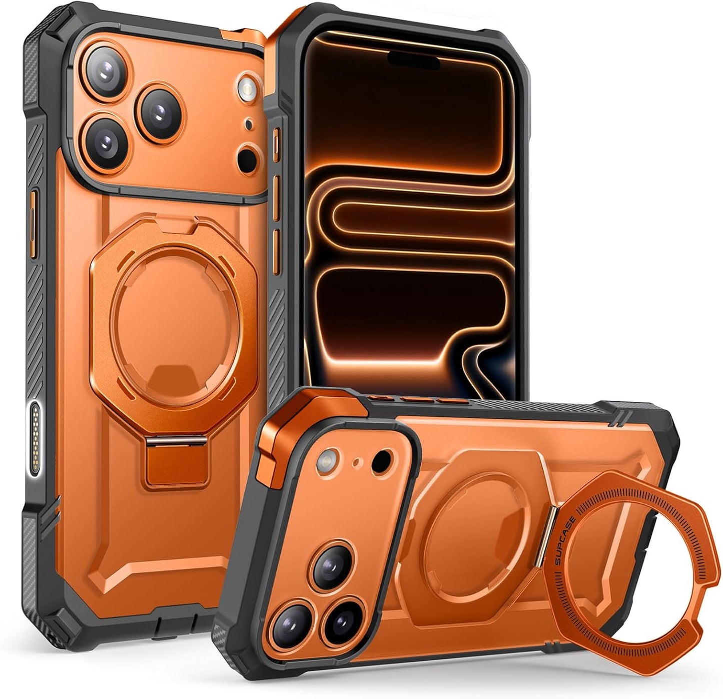 SUPCASE for iPhone 17 Pro Max Case with Kickstand (Unicorn Beetle Grip), [Camera Control Cover] [Compatible with MagSafe] [Military-Grade Drop Protection] Heavy Duty Magnetic Phone Case, Black