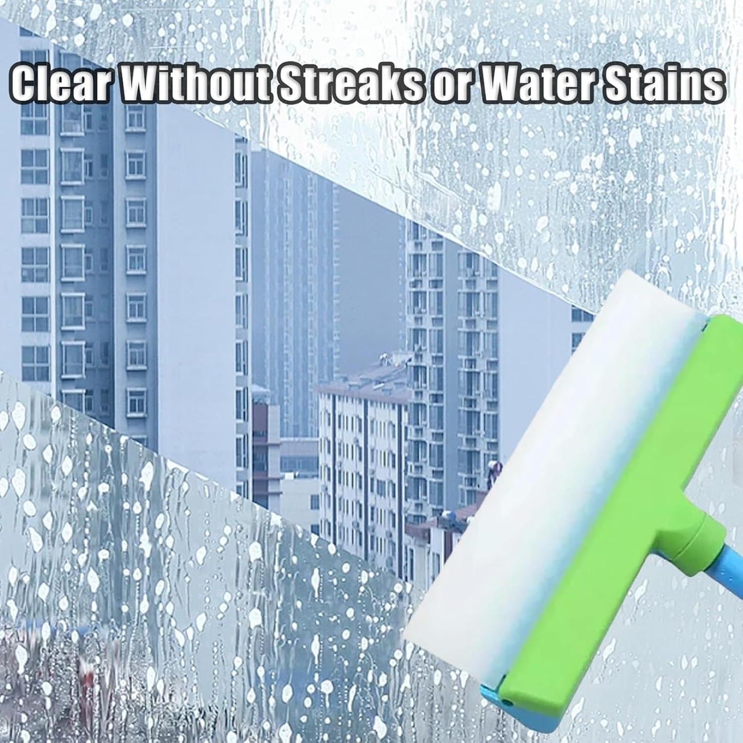 🧼Say goodbye to a blurry world and embrace a clear life! Introducing this magical squeegee that makes windows "invisible" instantly. Your bright life starts now!